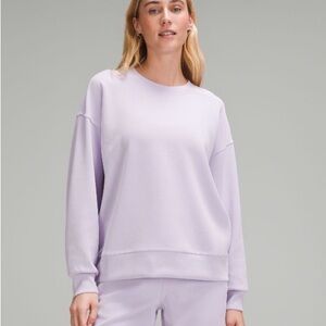 Lululemon Softstreme Crewneck Pullover in Lilac Ether Size Medium